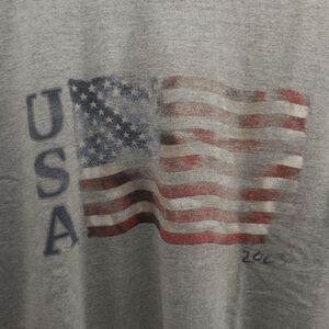 2003 Vintage American USA Flag Sonoma Jeans Company Gray T Shirt Mens Large
